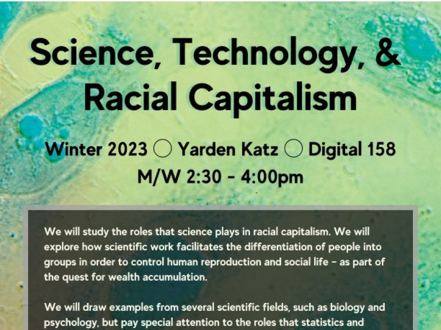 Digital 158: Science, Technology, & Racial Capitalism 